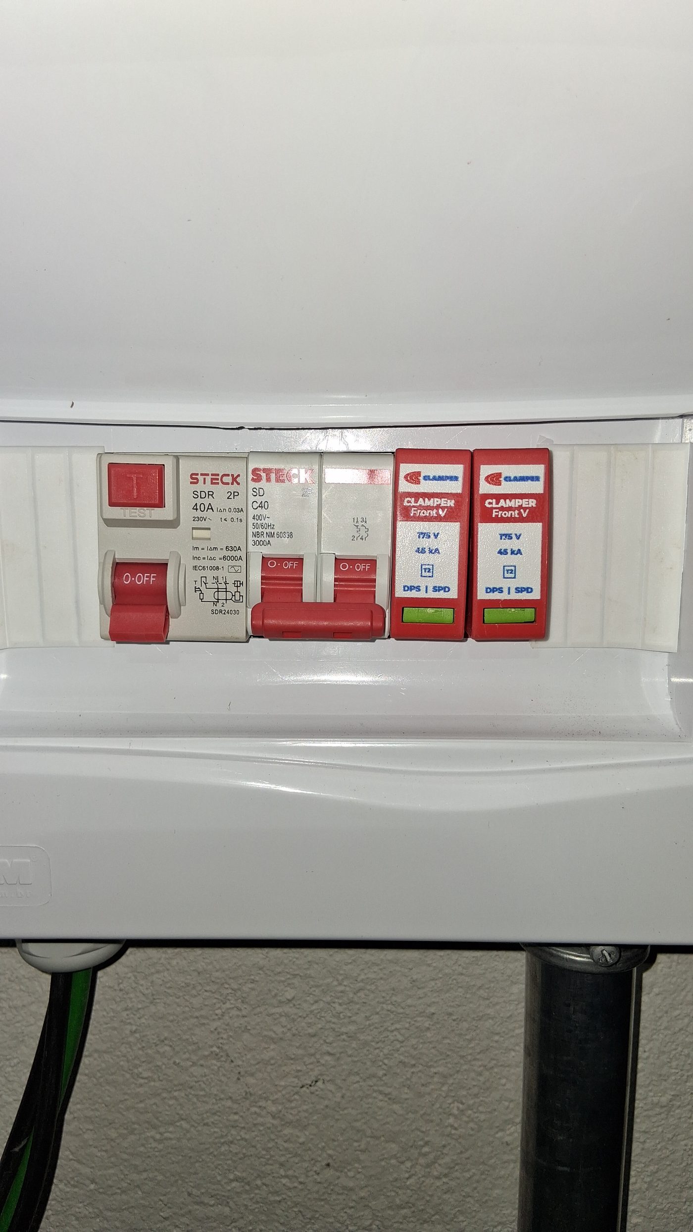 Instalação elétrica em cliente