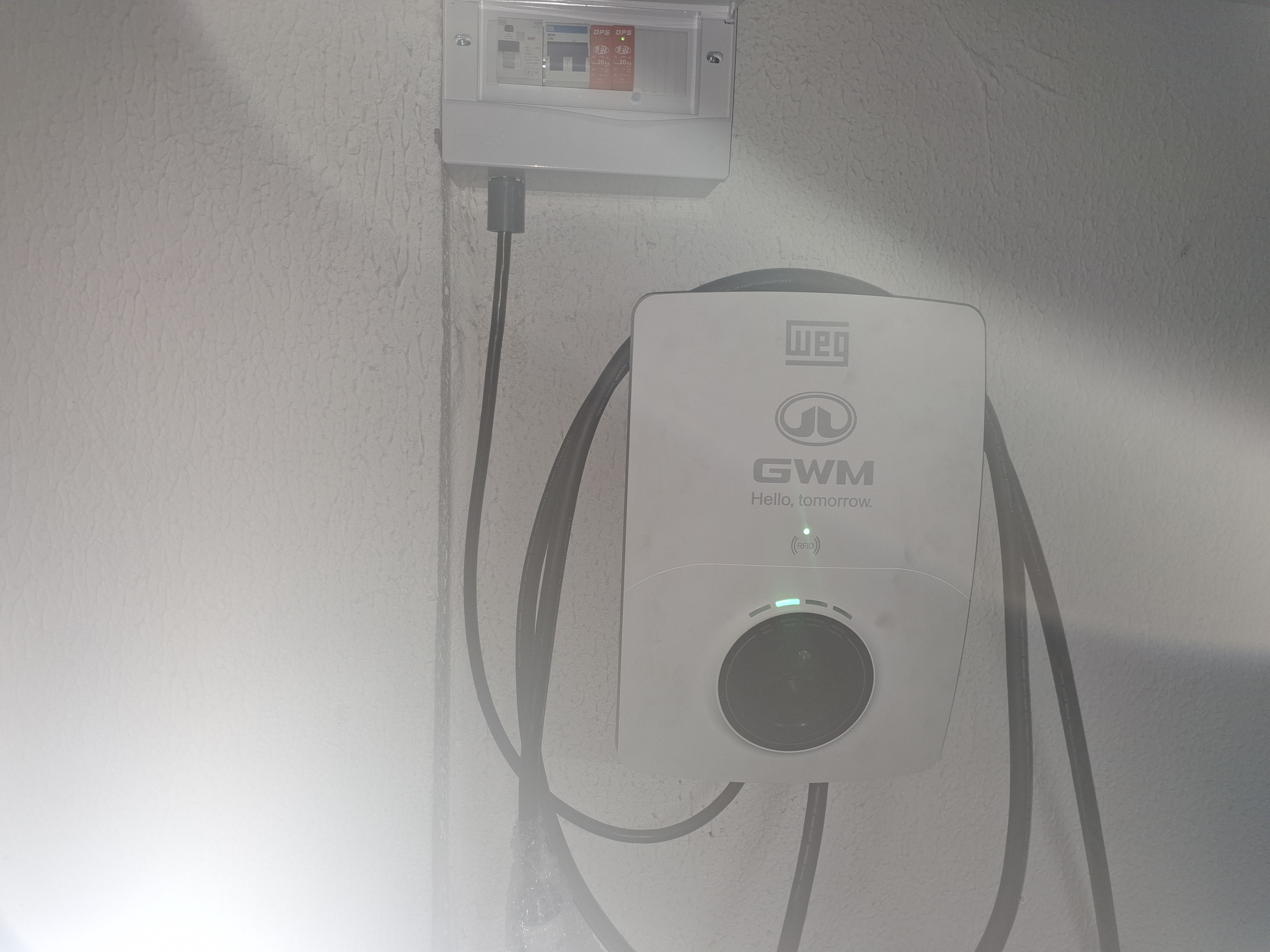 Instalação de Wallbox para recarga do GWM